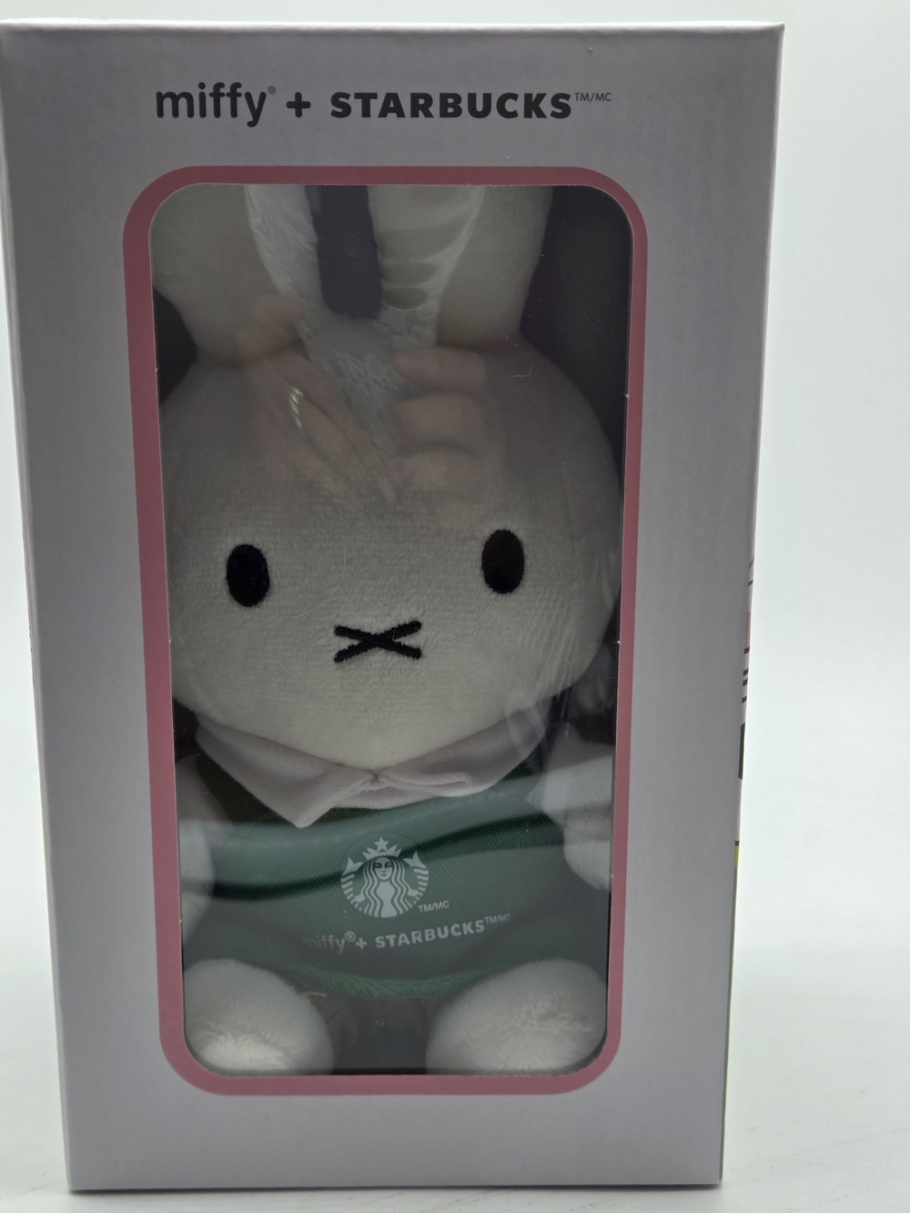 Miffy x Starbucks Plush Bunny Doll Green Apron NIB Limited Edition Gift